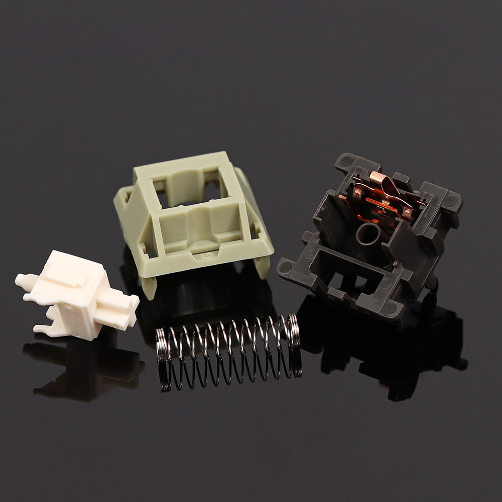 bsun olive custom mechanical keyboard switch disassembled